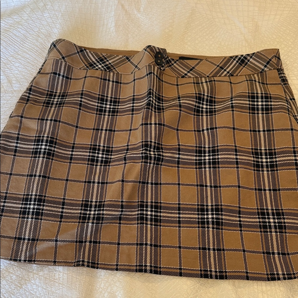 Express Plaid Mini Skirt
